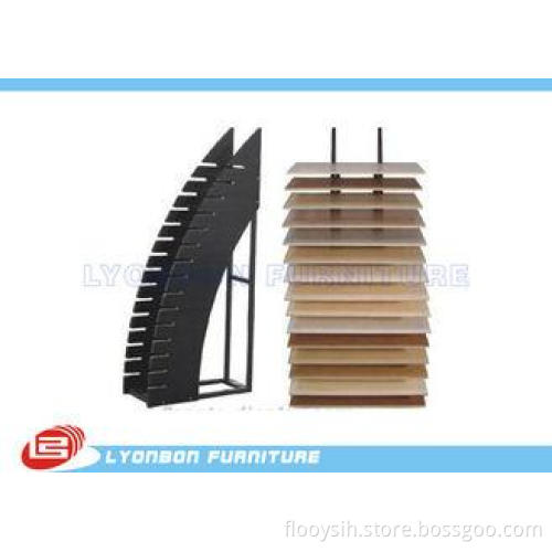Durable Black OEM MDF Display Rack / Floor Dipslay Present